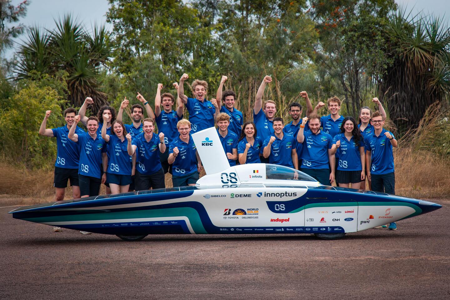 Het Belgische team begint zondag  als zestiende aan het WK zonnewagenracen.