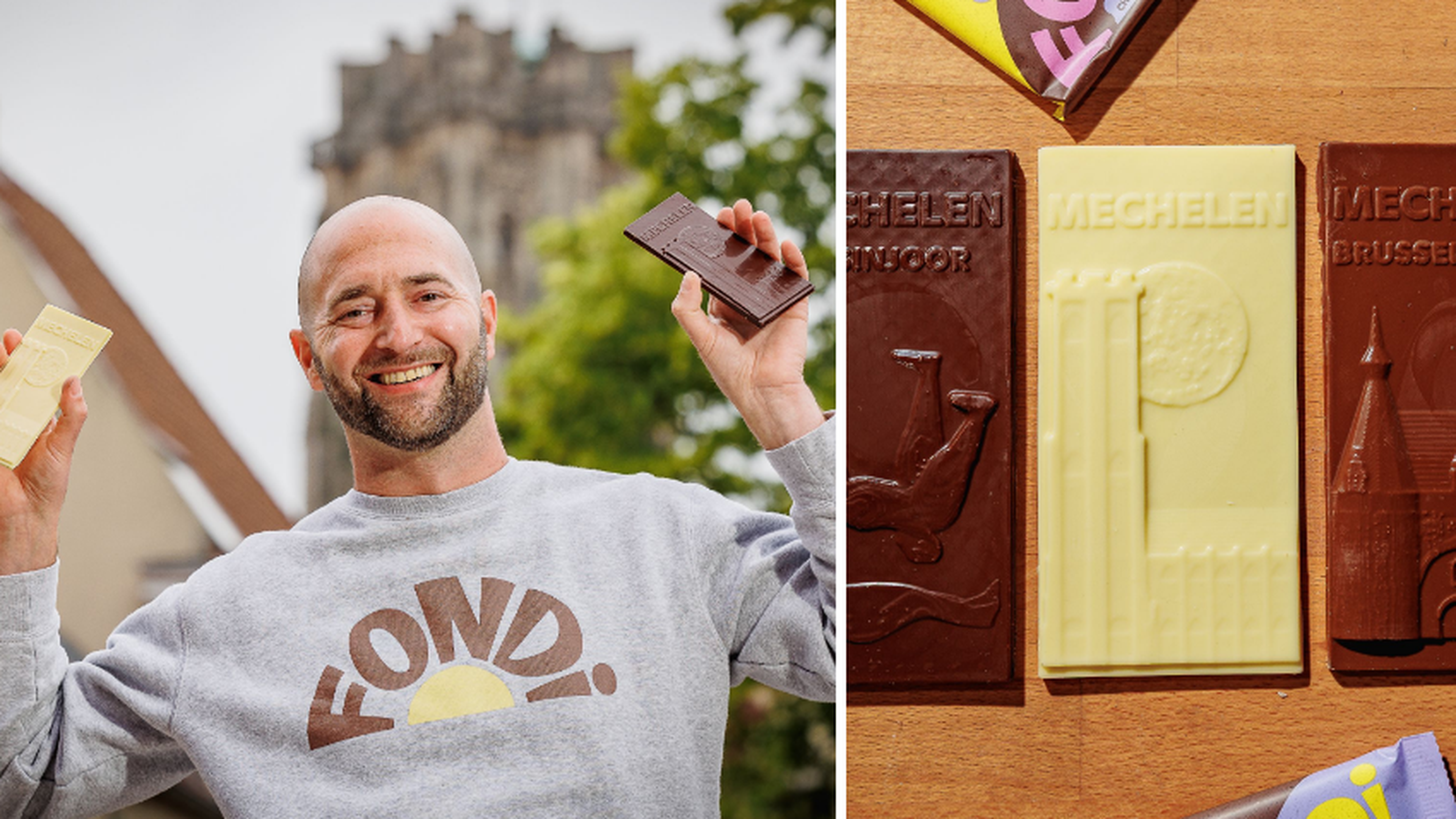 Fondi vereeuwigt Mechelse monumenten in chocolade: “Iets duidelijk Mechels, scoort altijd beter”