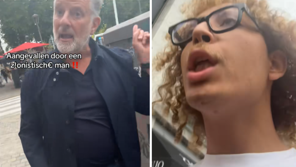 アントワープ市議会議員のジョエル・ゲミナー（N-VA）と親イスラエルのステッカーを除去する若いティクトッカーの間の口論は、バイラルになります：「私は死の脅迫を得る」
