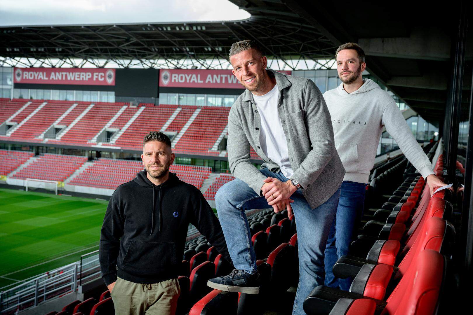 oby Alderweireld met zijn broers Sven en Steve