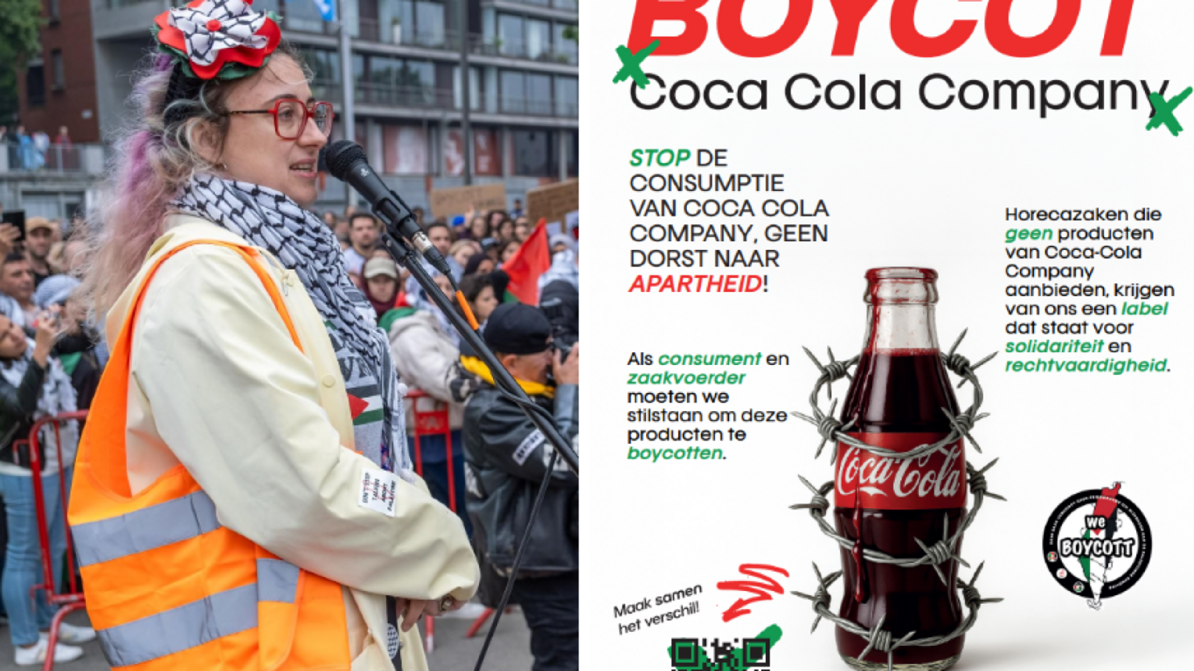 “Geen dorst naar apartheid”: Antwerpse verenigingen lanceren campagne om Coca-Cola te boycotten “weg