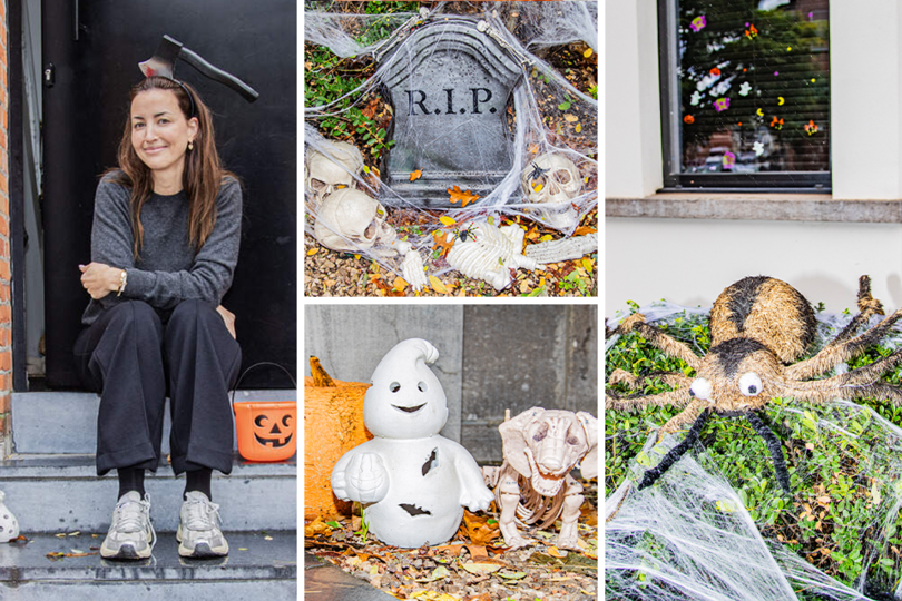 Véronique Eaton, oftewel ‘the queen of Halloween’.

 