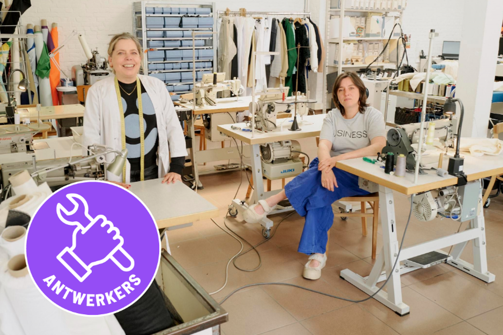 Aurélie Callewaert en Rosalinde Heerkens werken al twintig jaar samen in een ietwat verborgen atelier in het centrum.