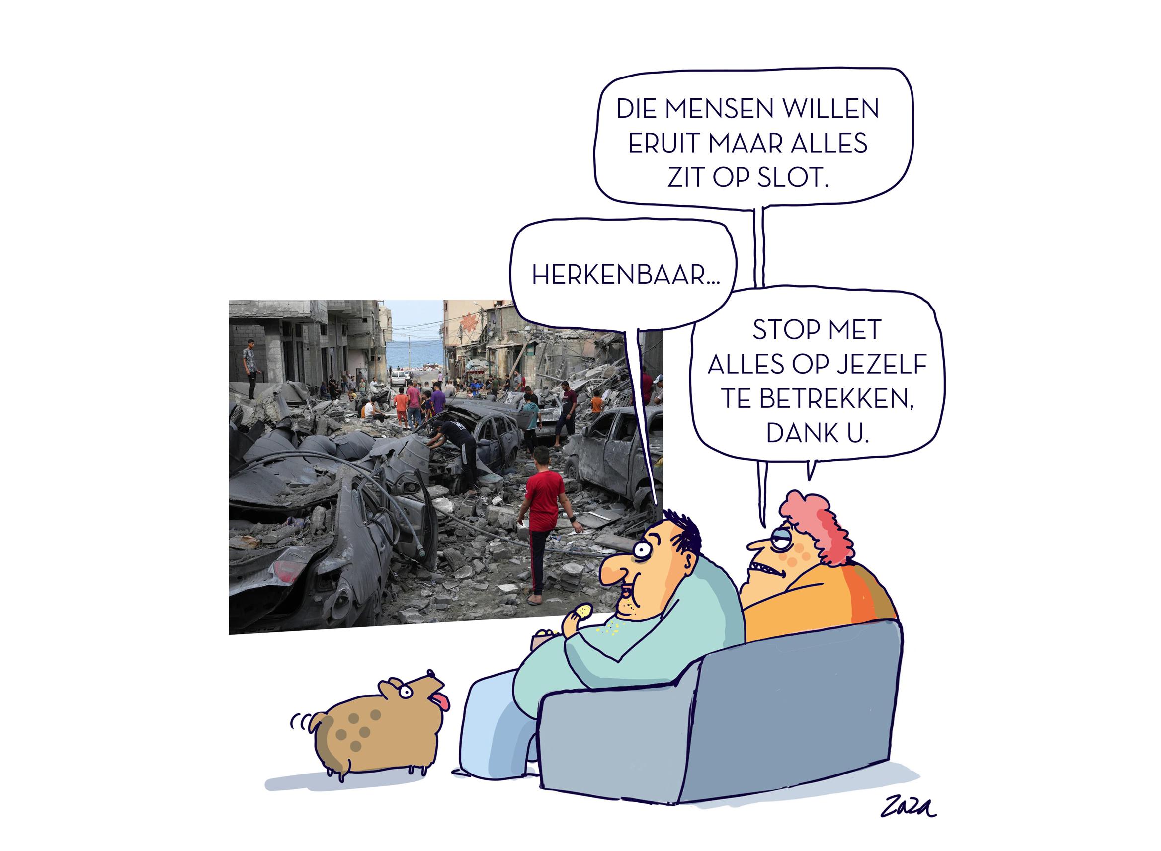 Onze cartoon van de dag, gemaakt door Zaza | GVA