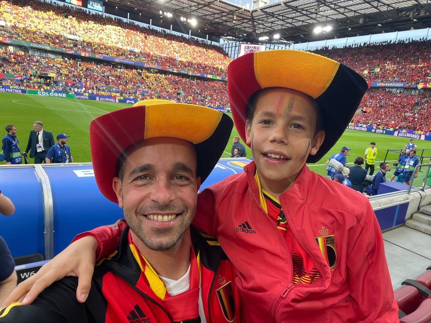 Dimitri Ramondino met zijn zoontje Arno.
