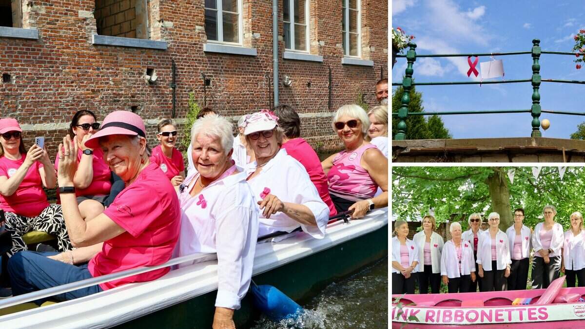Pink Ribbonettes vieren tien jaar op het water: “We moeten ons verhaal ...
