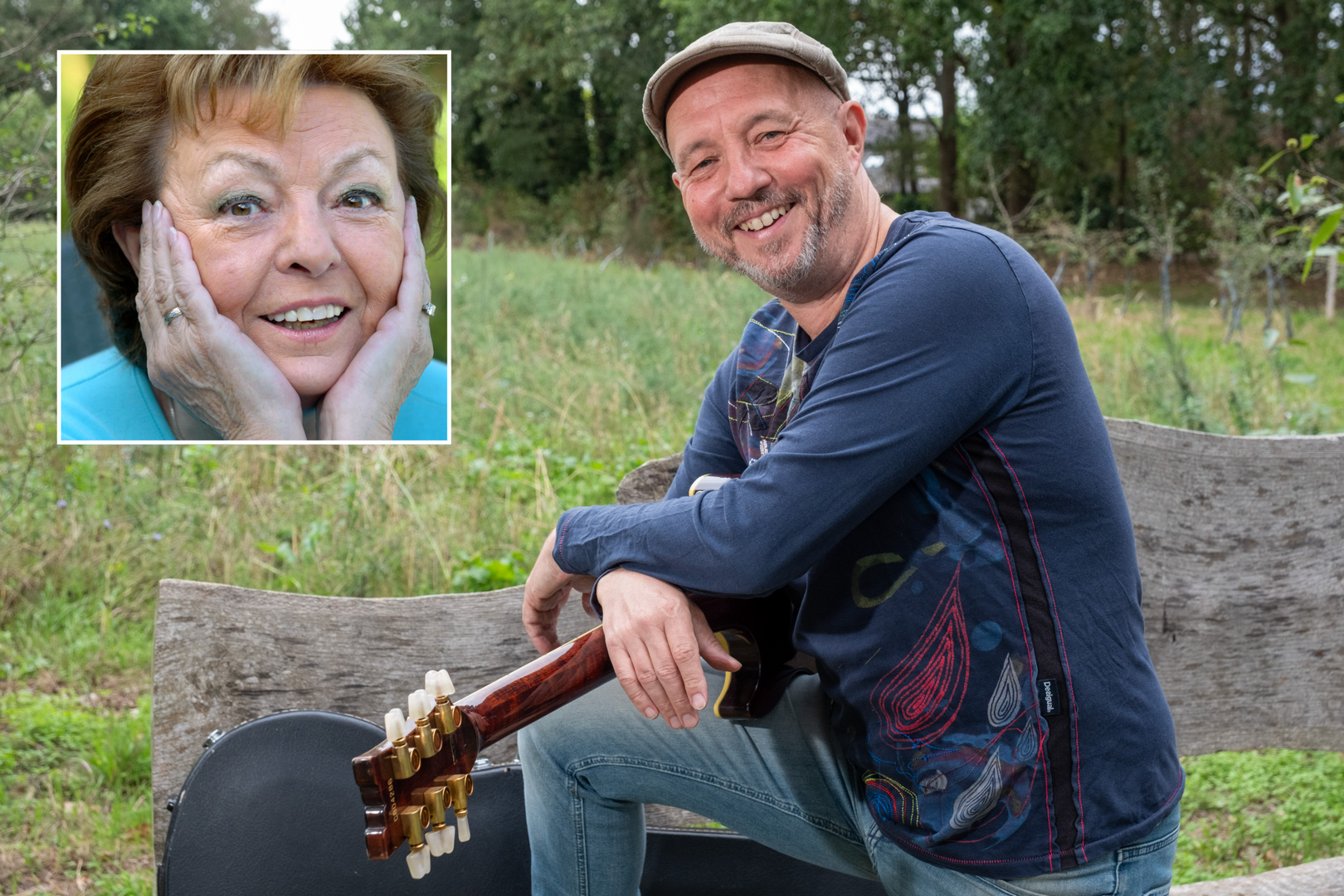 De microbe om te entertainen sloeg van Tante Terry over op haar zoon Guy Van Ginderen, die straks optreedt met Roadcompanion.