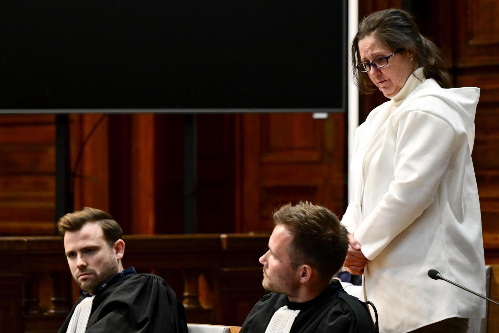 ATTENTION EDITORS: UNBLURRED IMAGES, INTERNAL USE AT BELGA ONLY Lawyer Jesse Van den Broeck and Lawyer Alexander Van Heeschvelde pictured during the composition of the jury for the trial of Kathleen Hoeckx (49), at the Assize Court of Antwerp Province in Antwerp, Tuesday 27 May 2025. The beautician is accused of killing private banker Didier Van den Nieuwenhuysen (58) four years ago in her beauty salon in Borgerhout. She stated that she could not remember anything, because she was drunk. BELGA PHOTO DIRK WAEM