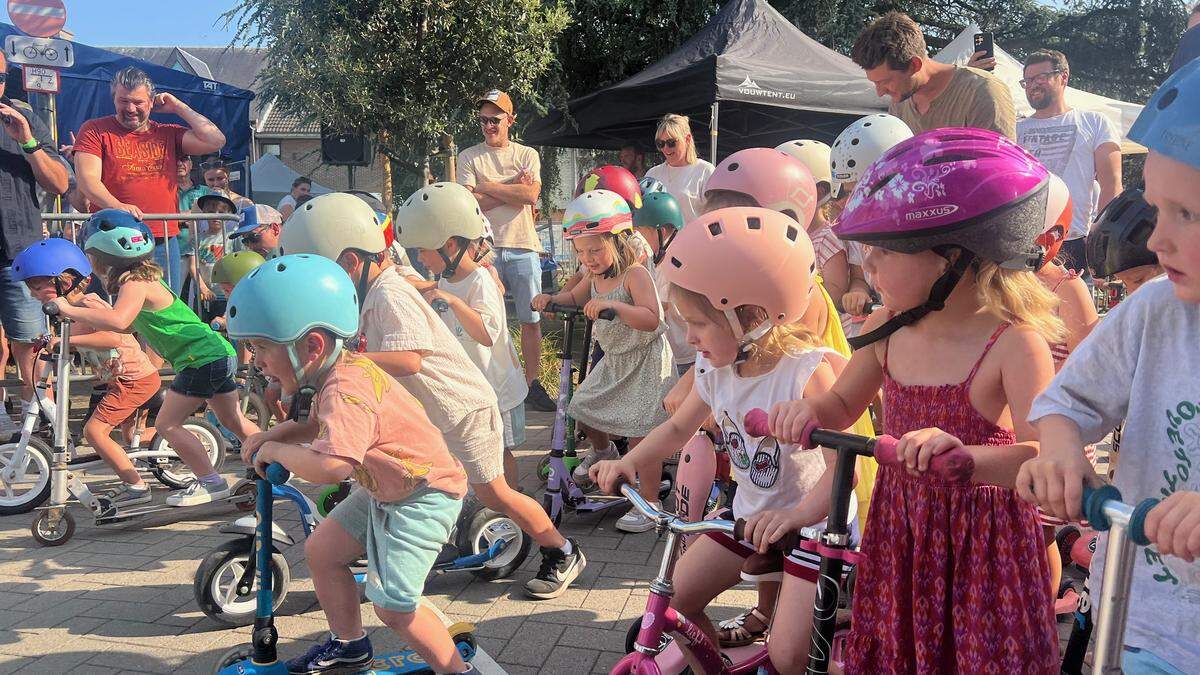 Trottinettenkoers in Vorselaar: Pret op de vooravond van de jaarmarkt