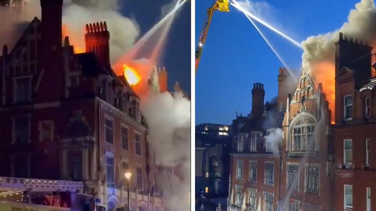 Meer dan 100 mensen geëvacueerd bij brand in luxehotel in Londen