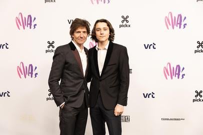 Koen Wauters en zoon Nono.
