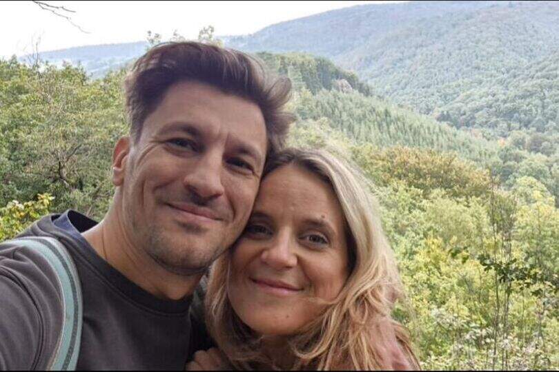 Ruth Beeckmans en haar vriend Nick op wandel.