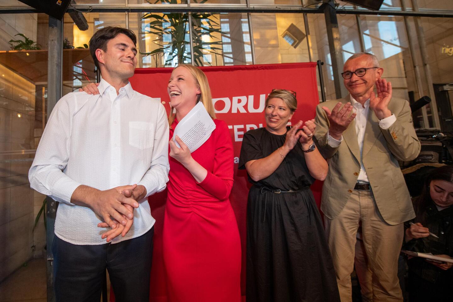 Met Caroline Gennez, Freya Perdaens en Dries Devillé zijn drie ...