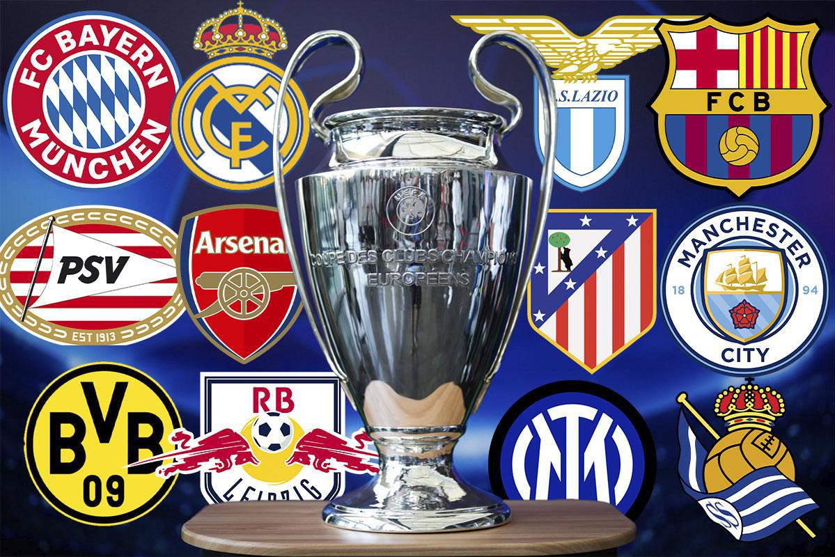 OVERZICHT. Al twaalf clubs zeker van 1/8ste finales van Champions