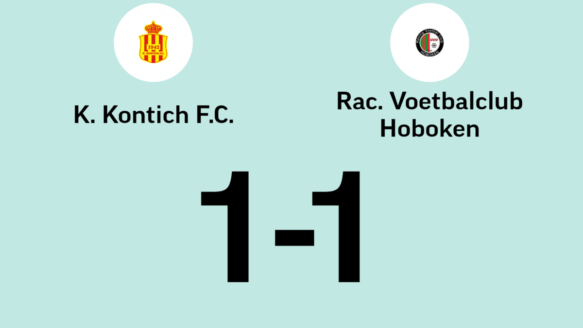 Kontich speelt thuis gelijk tegen Hoboken | GVA