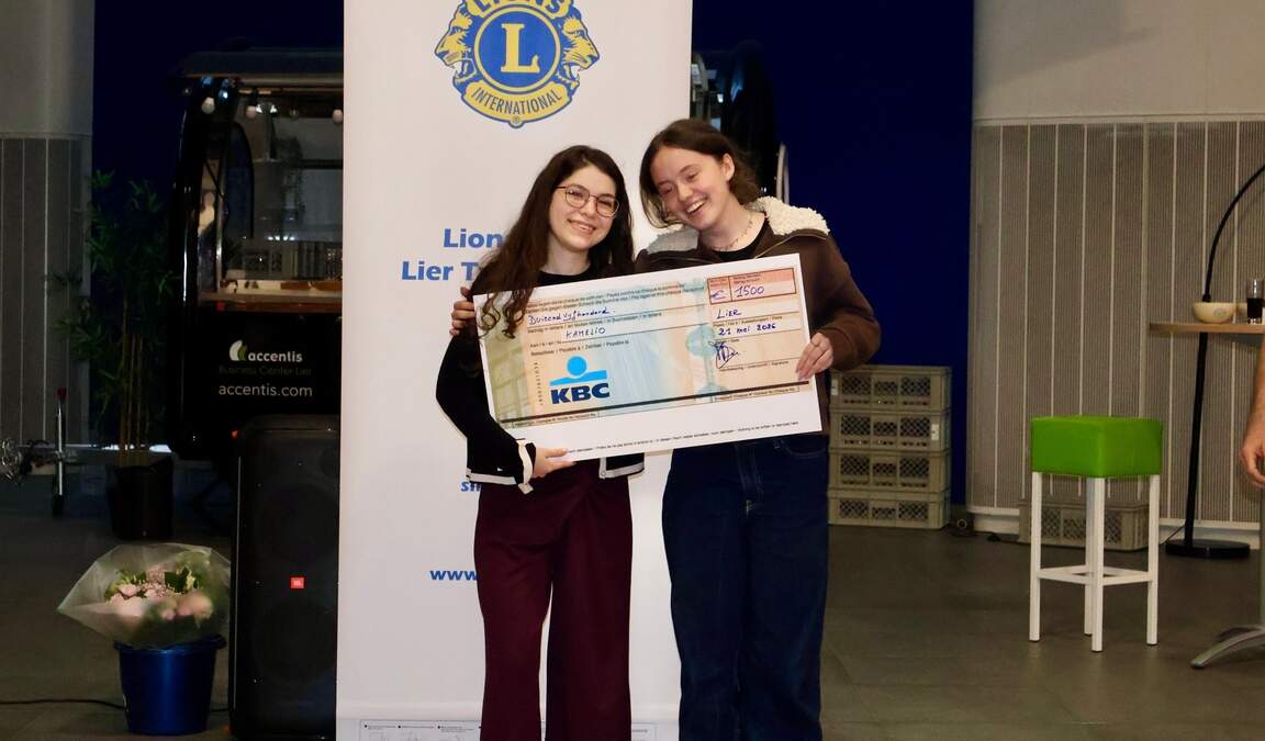 Maya (16) en Costanza (18) winnen Lions Charity Challenge: “Cheque is ...