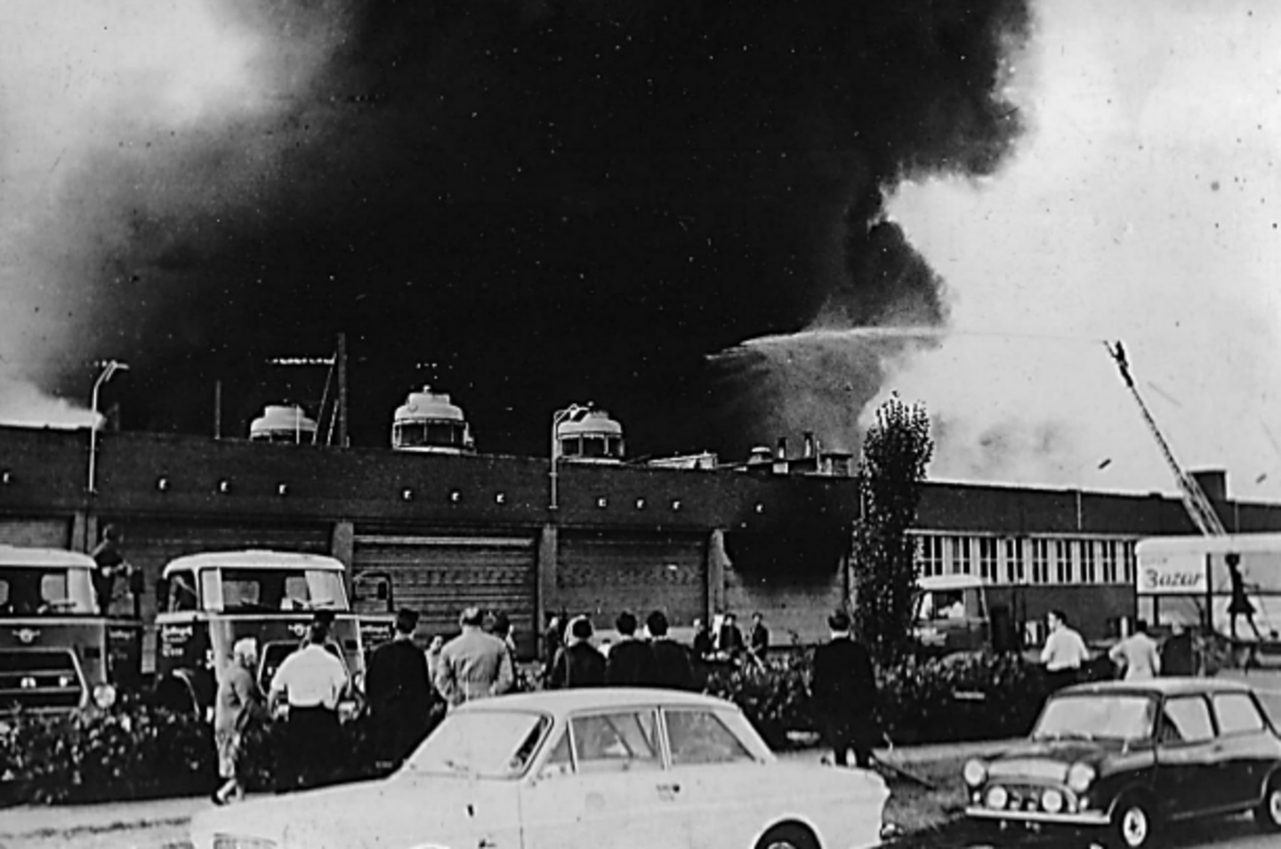 Brand in het GB-depot in Edegem.