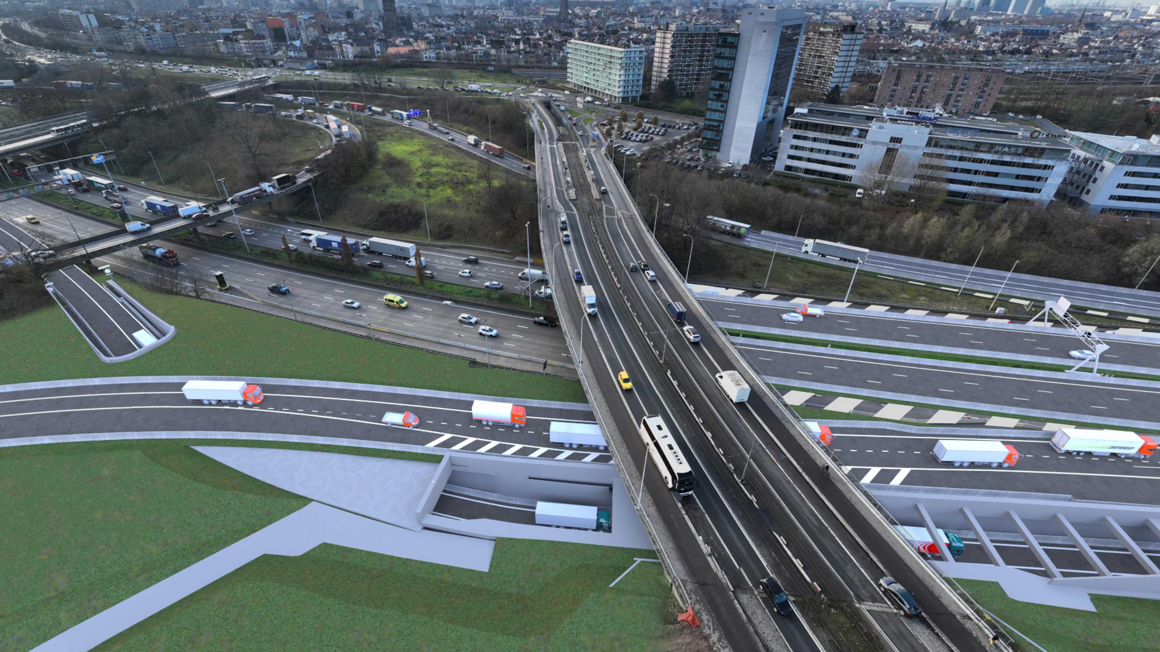 File op E313 richting Antwerpen: heel weekend grote hinder omdat aansluiting met Ring volledig afges