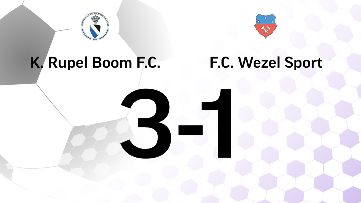 Rupel Boom wint duel tegen Wezel Sport | GVA