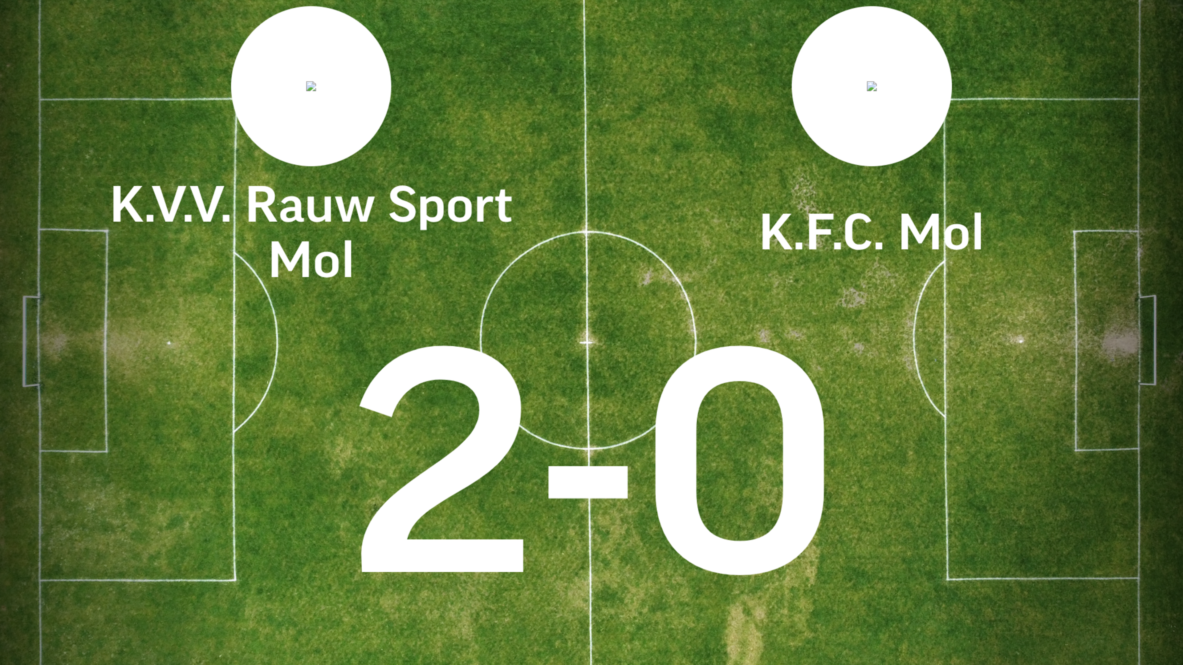 Match tussen Rauw en KFC Mol stopgezet