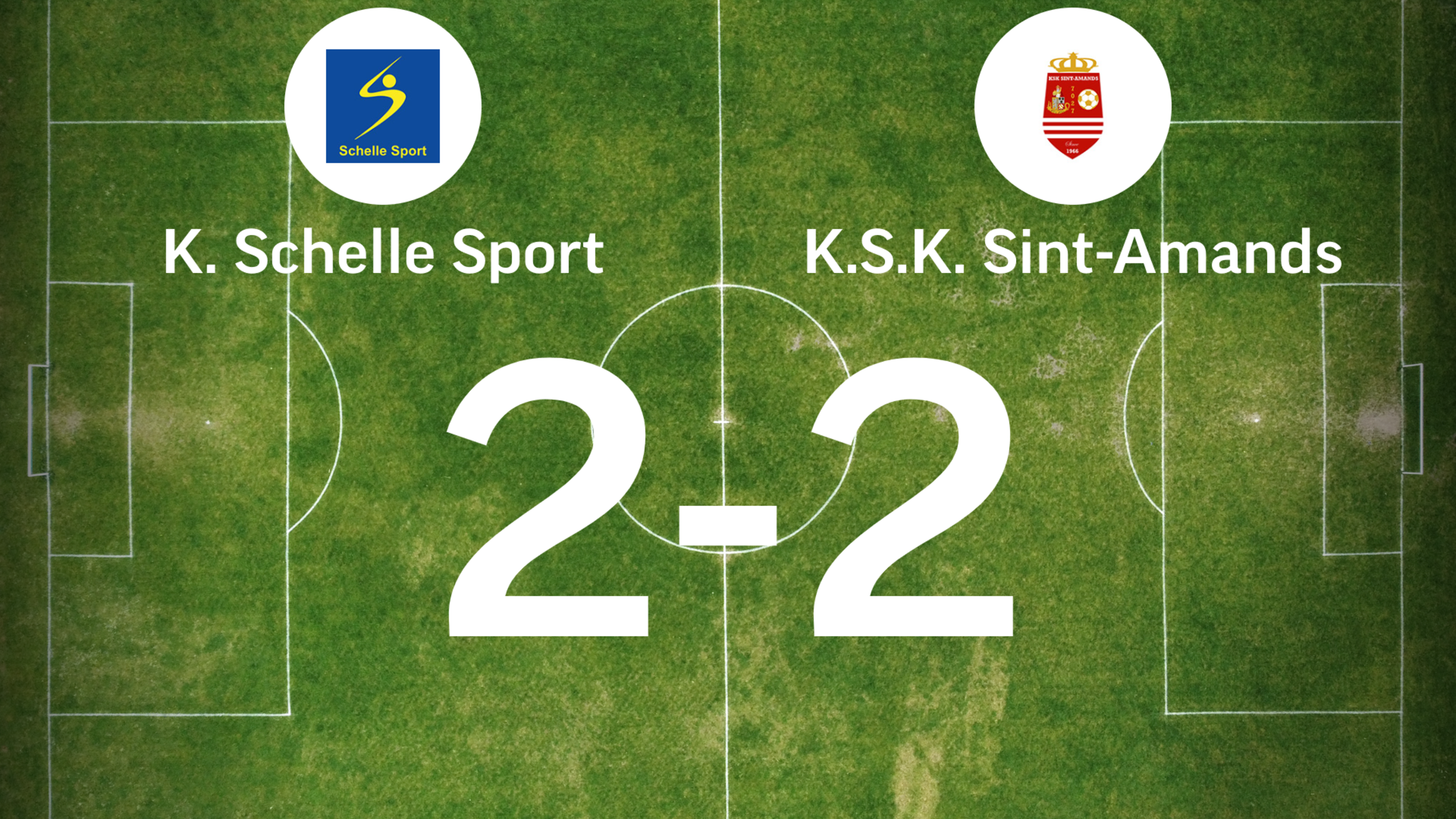 Schelle Sport speelt gelijk tegen Sint-Amands ondanks voorsprong bij de rust