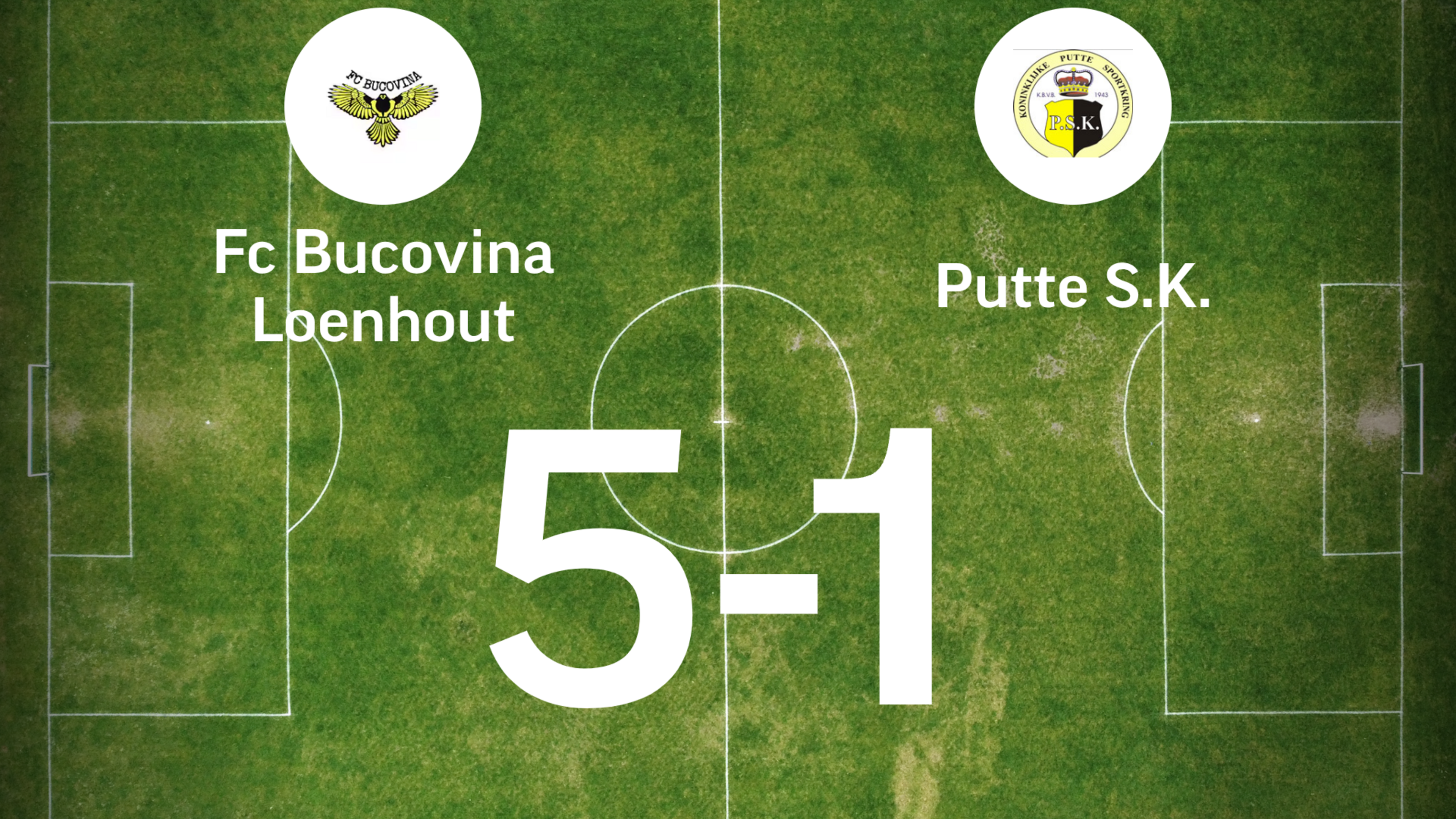 Bucovina Loenhout verslaat Putte SK met 5-1