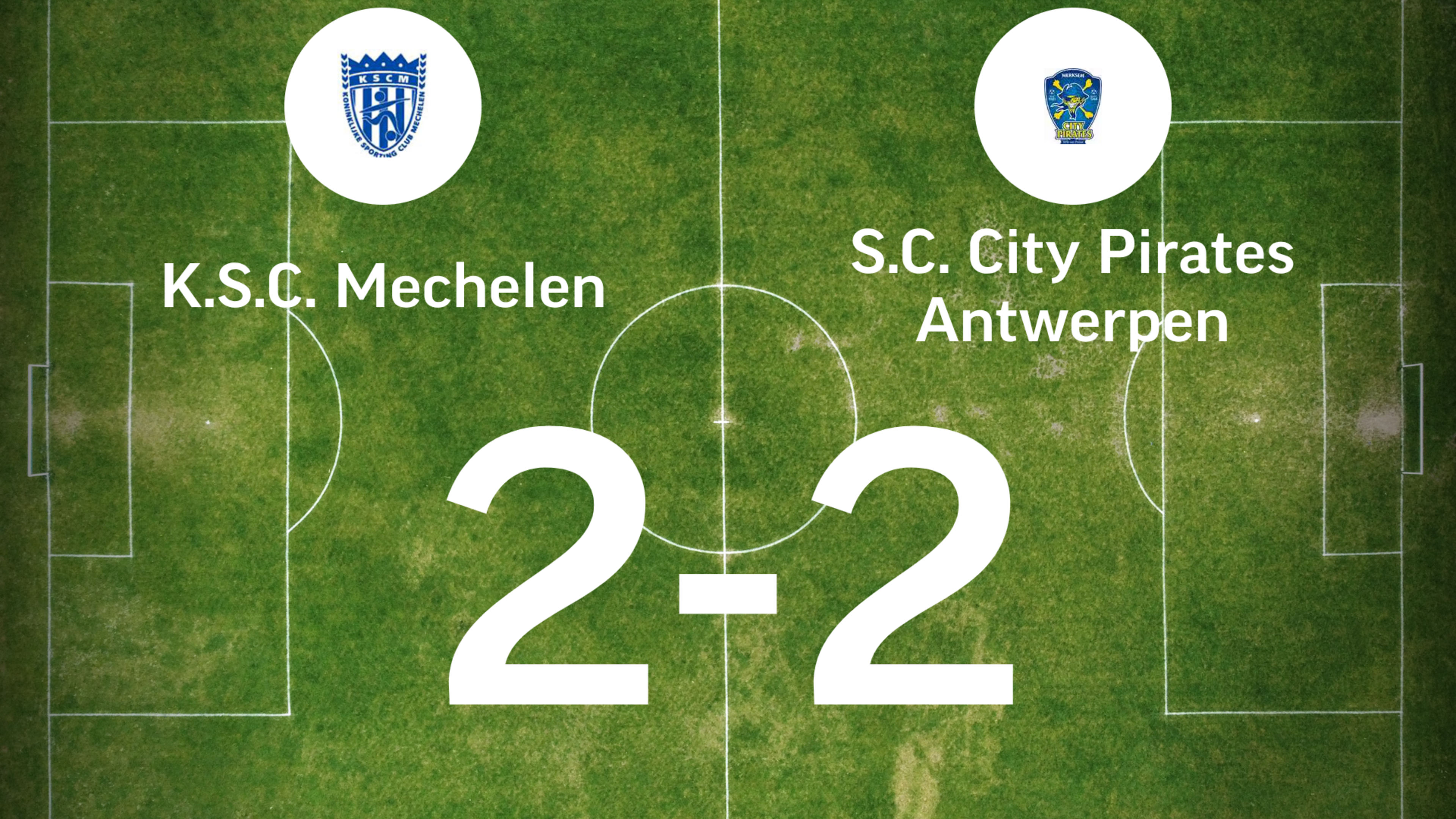 Gelijkspel voor SC Mechelen thuis tegen City Pirates