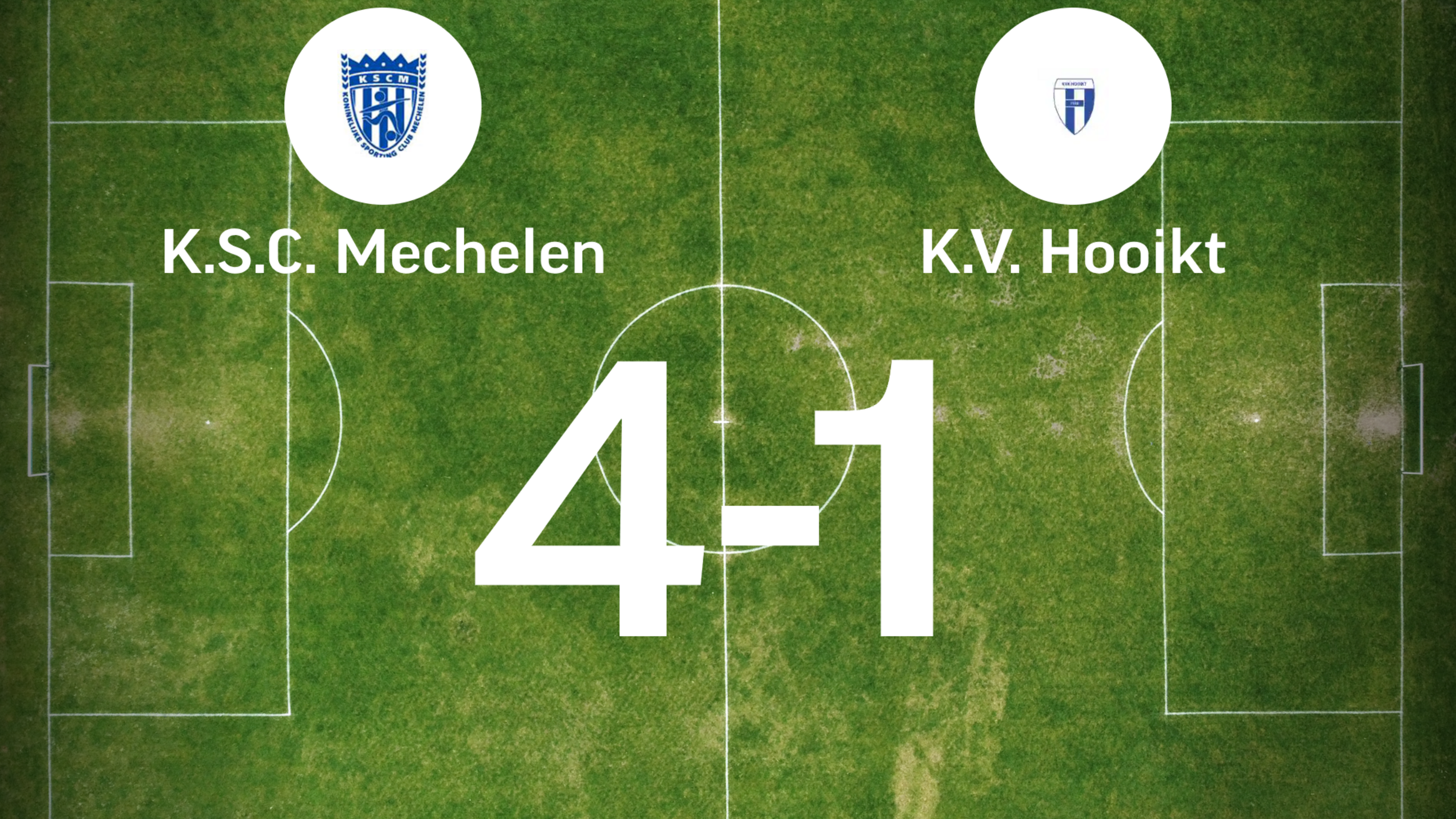 Wedstrijd tussen SC Mechelen en Hooikt afgelast