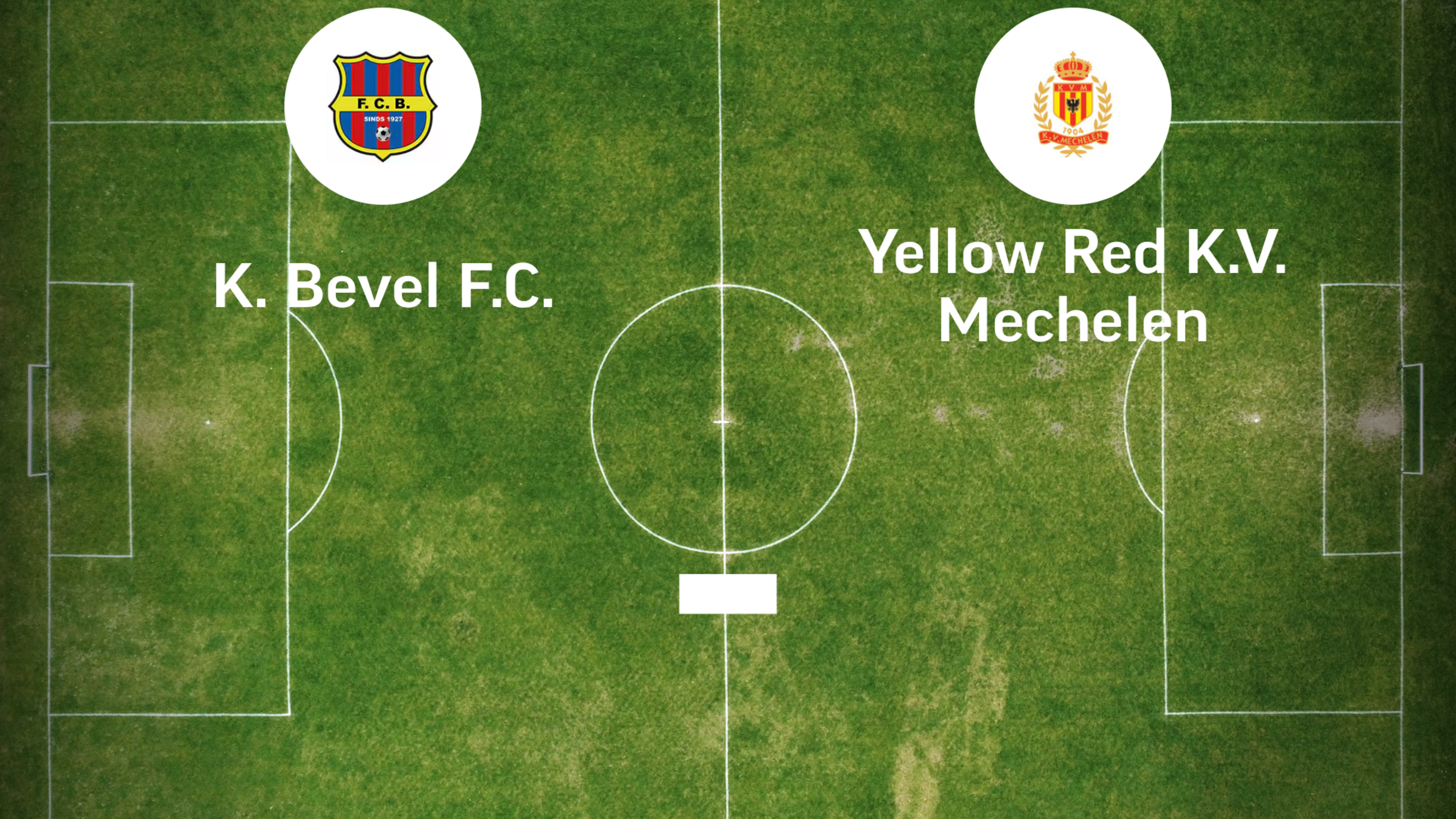 Wedstrijd tussen Bevel en Jong KV Mechelen afgelast
