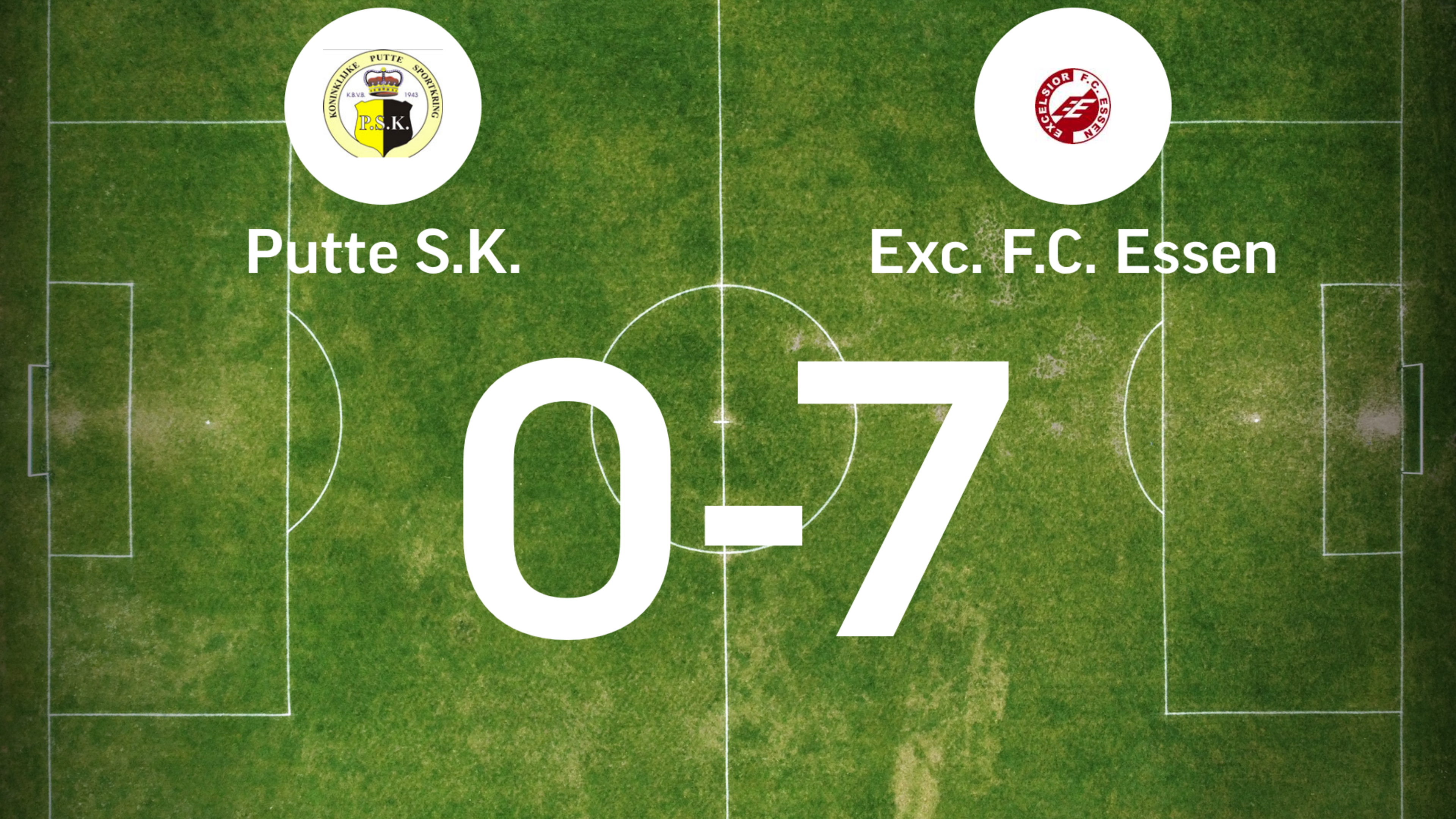 Exc. Essen verslaat Putte SK met 0-7