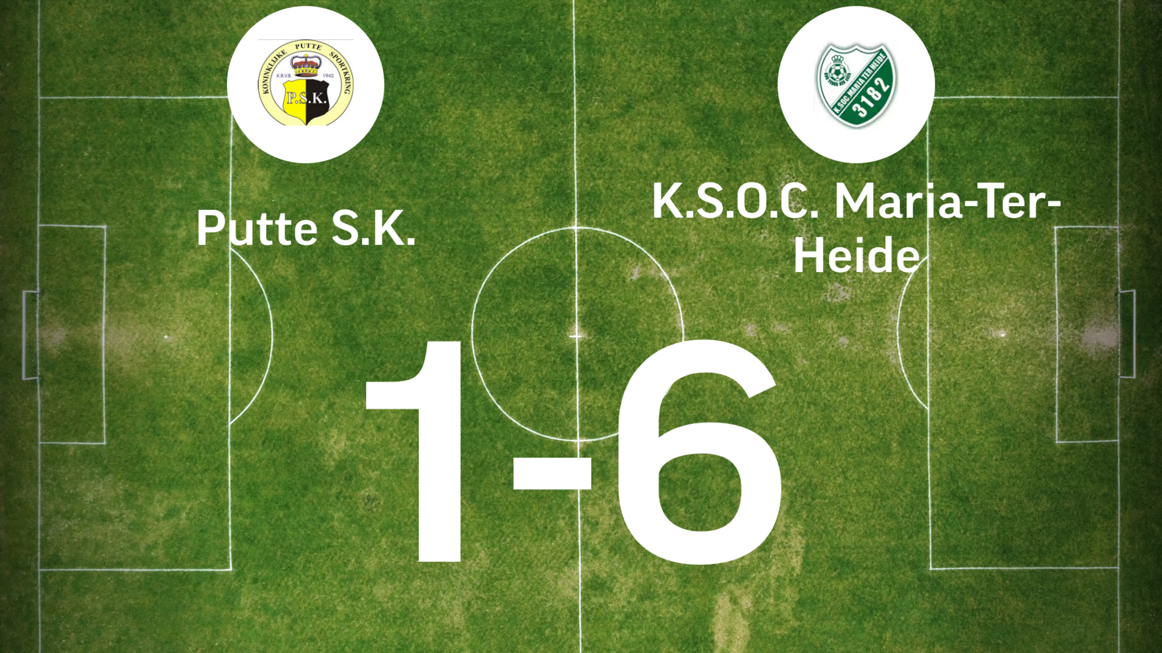 Maria-ter-Heide verslaat Putte SK met 1-6