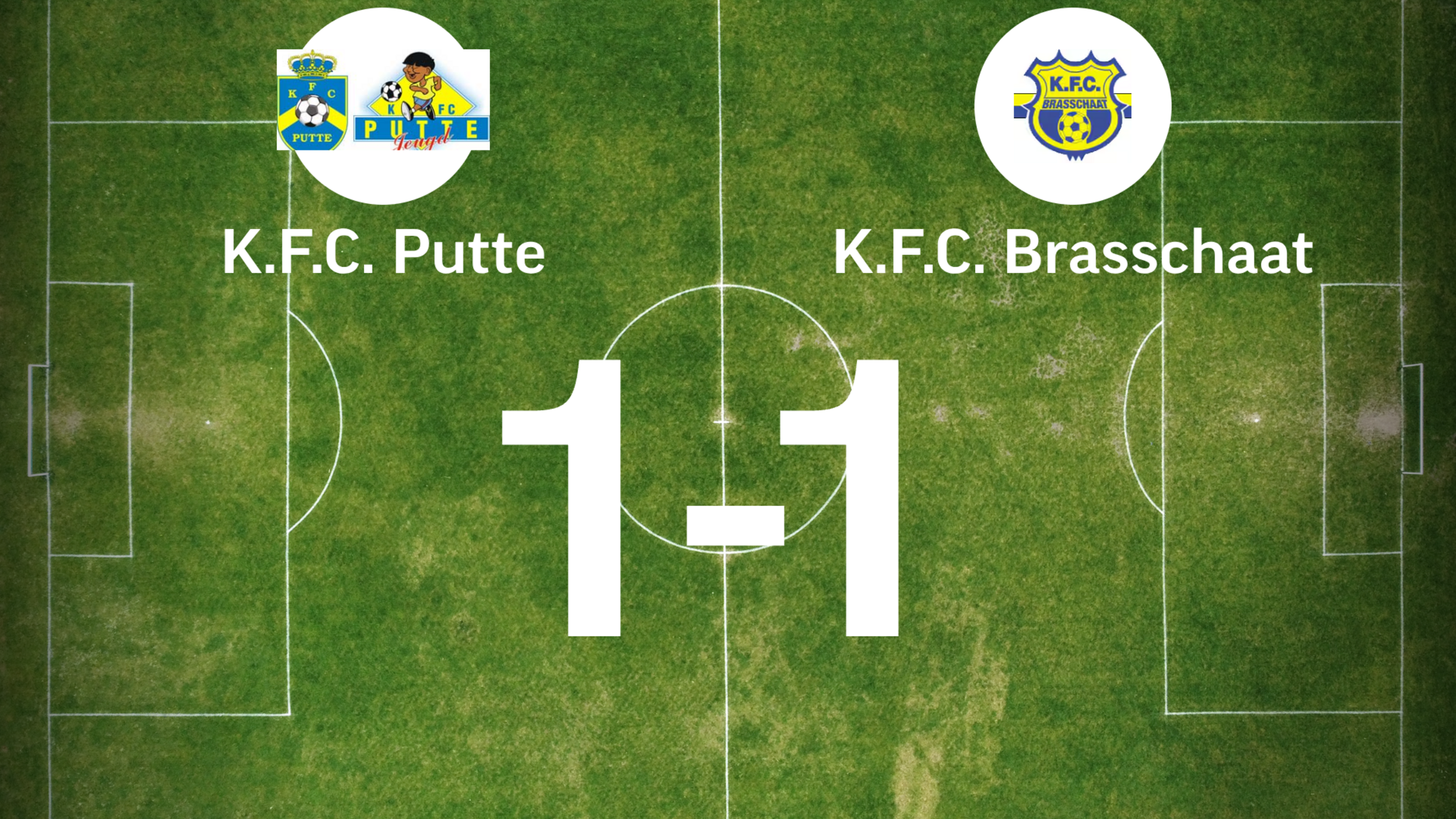 Putte en Brasschaat spelen 1-1