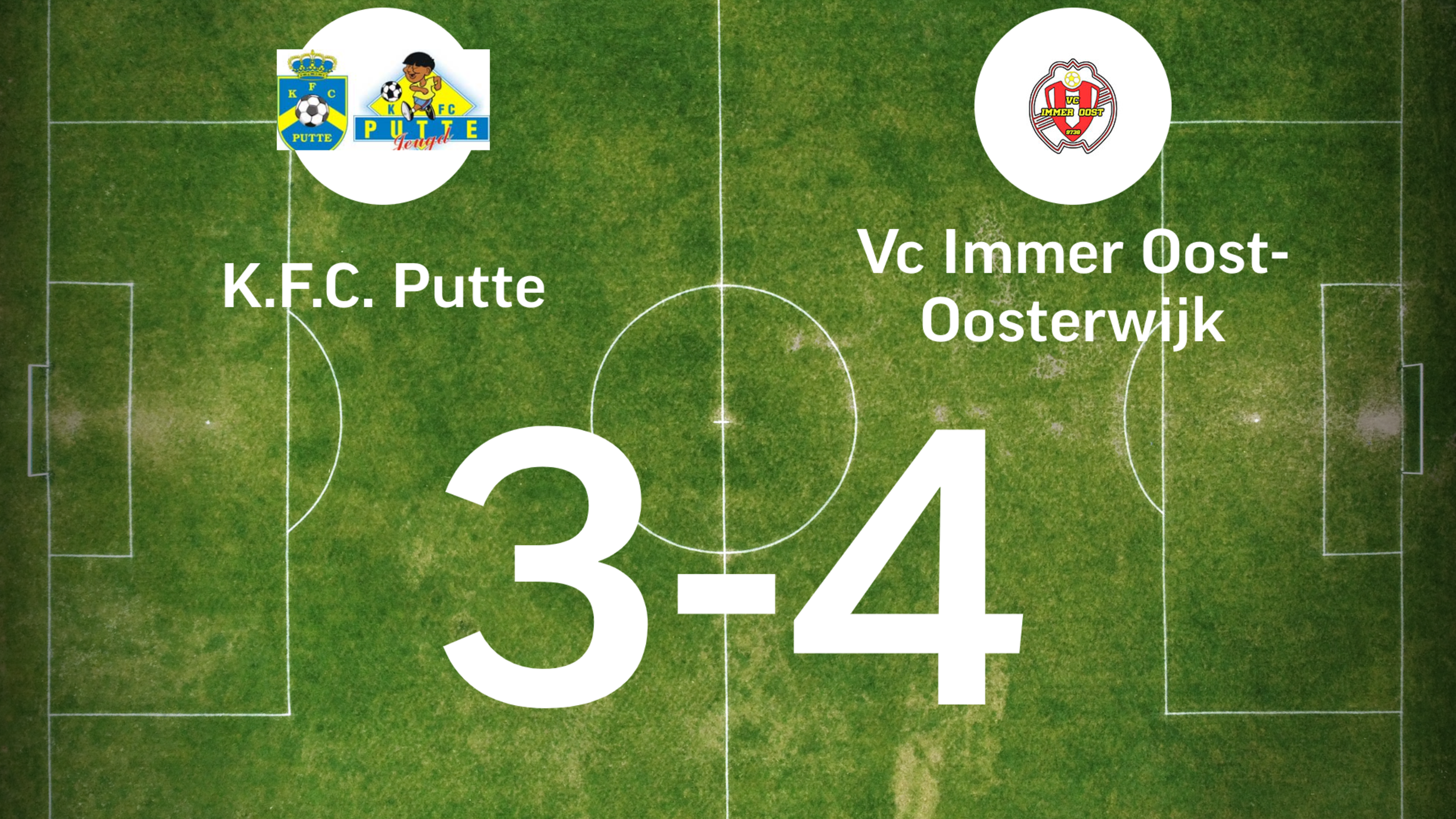 Immer Oost wint dankzij één goal verschil van Putte B